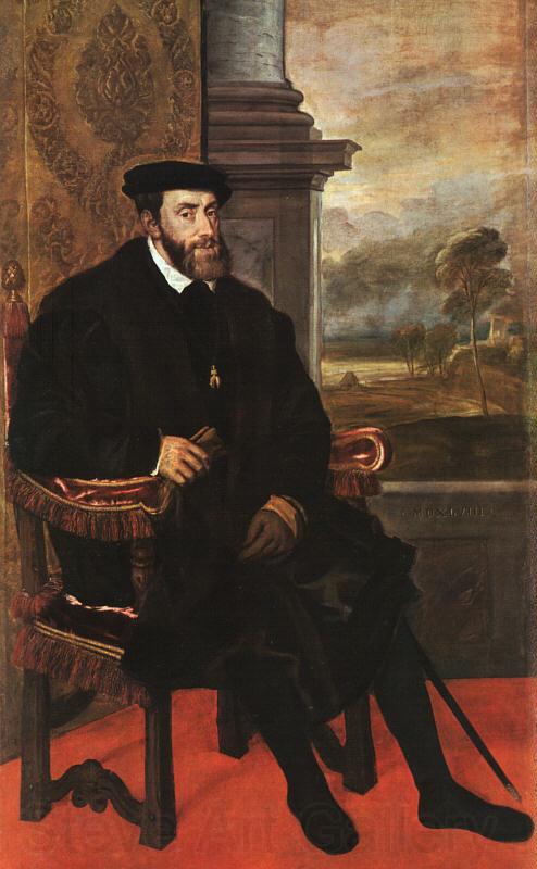  Titian Charles V, Seated Germany oil painting art